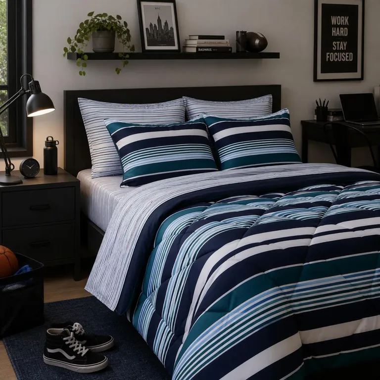 Juego De Cama Mare: Plumón+ Sábanas+ Fundas de Almohada