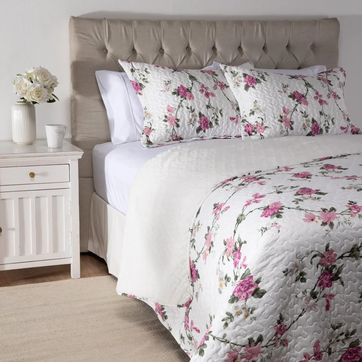 TEXTIL VIÑA - Cubrecama Sherpa Sofi Textil Viña
