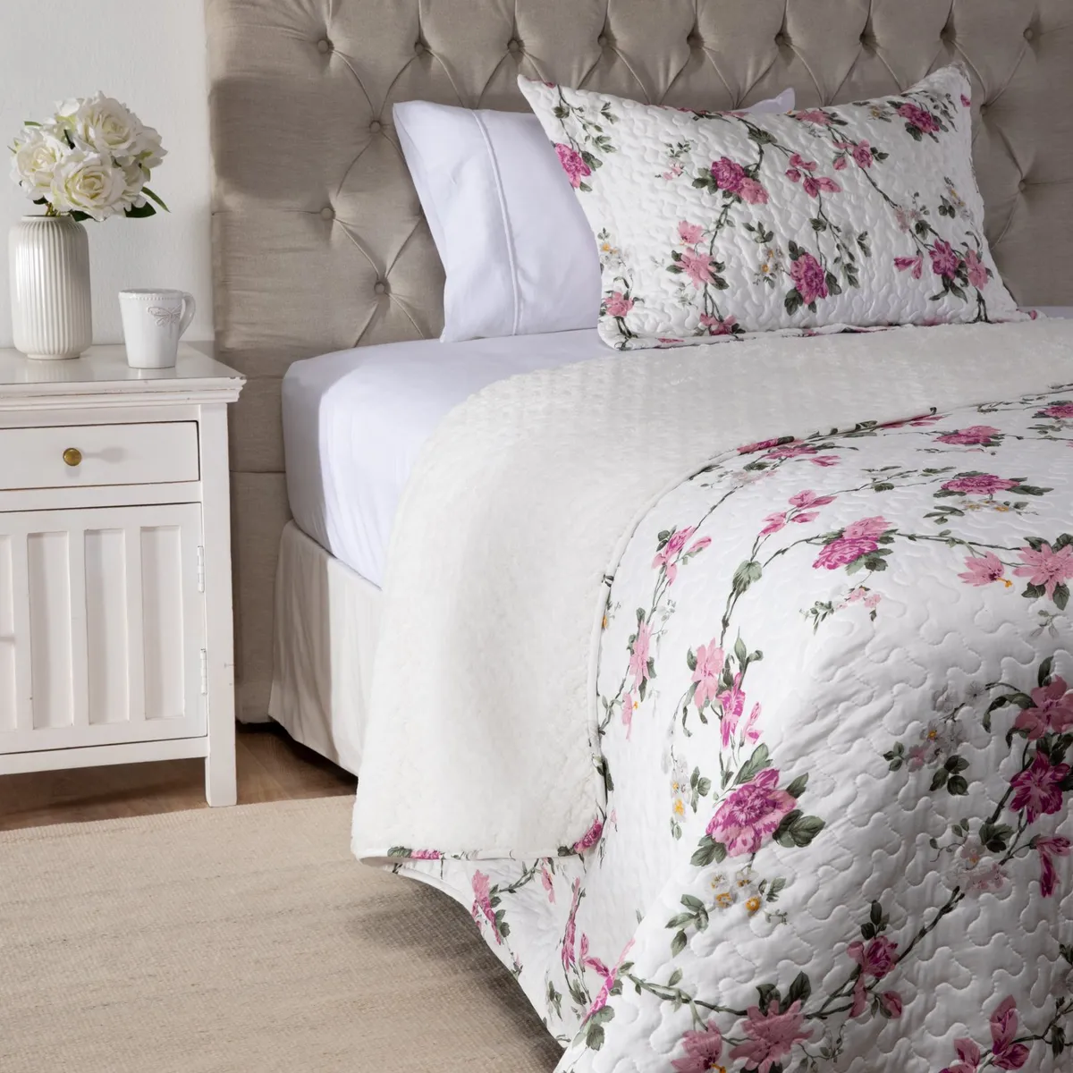 TEXTIL VIÑA - Cubrecama Sherpa Sofi Textil Viña