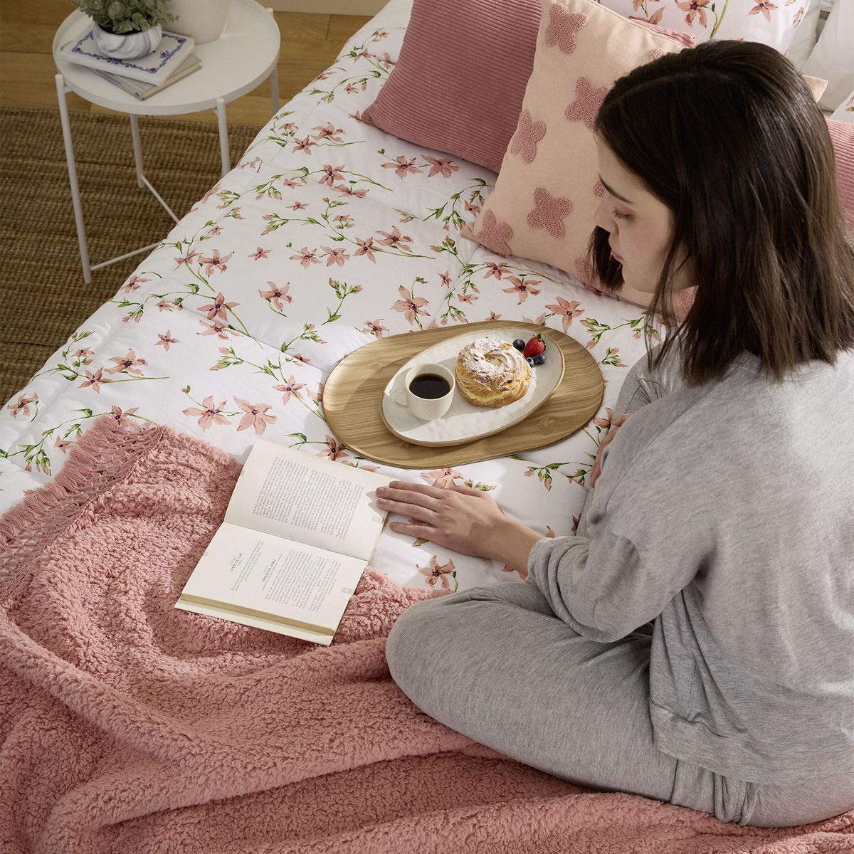 MICA - Plumón Estampado Reversible Isidora Mica