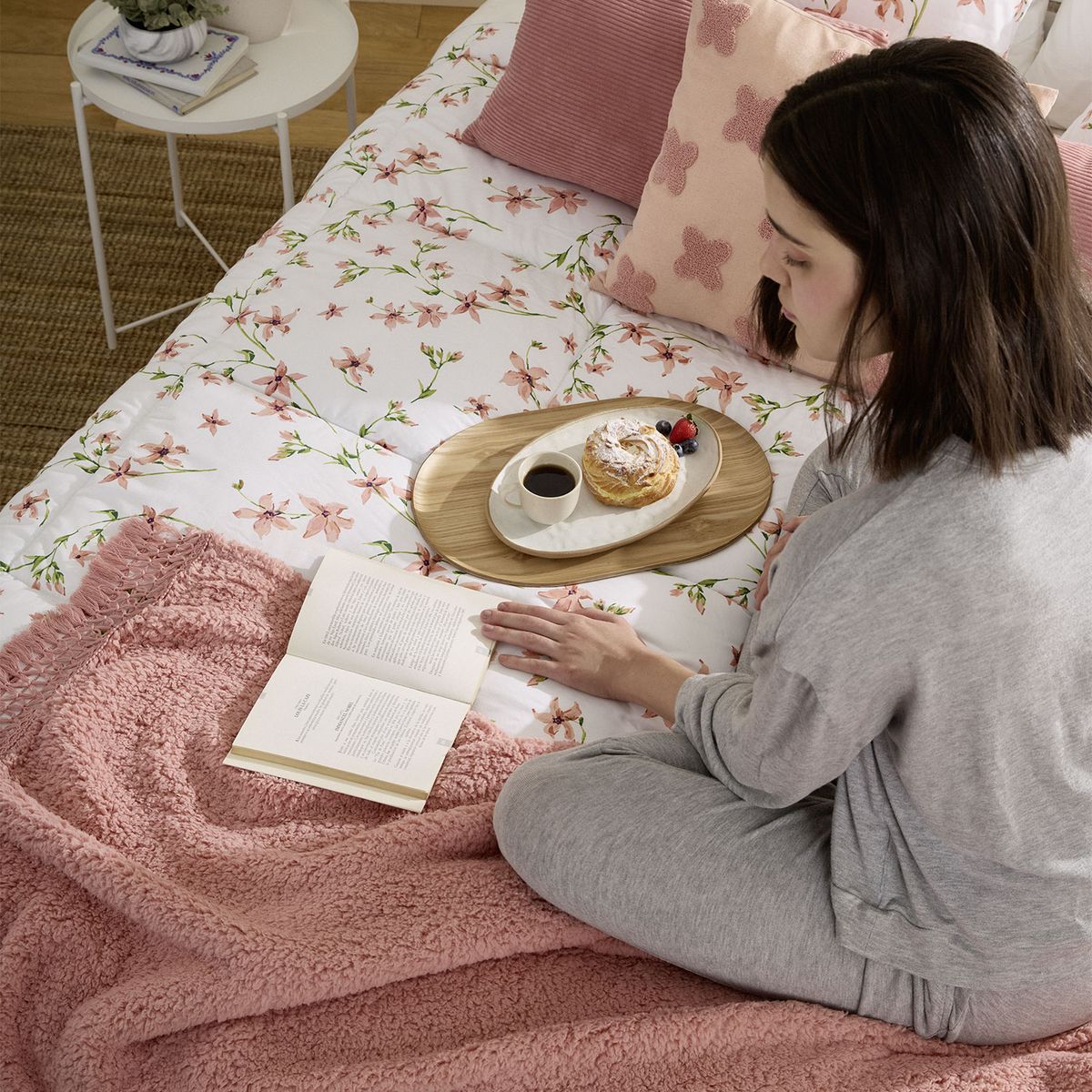 MICA - Plumón Estampado Reversible Isidora Mica