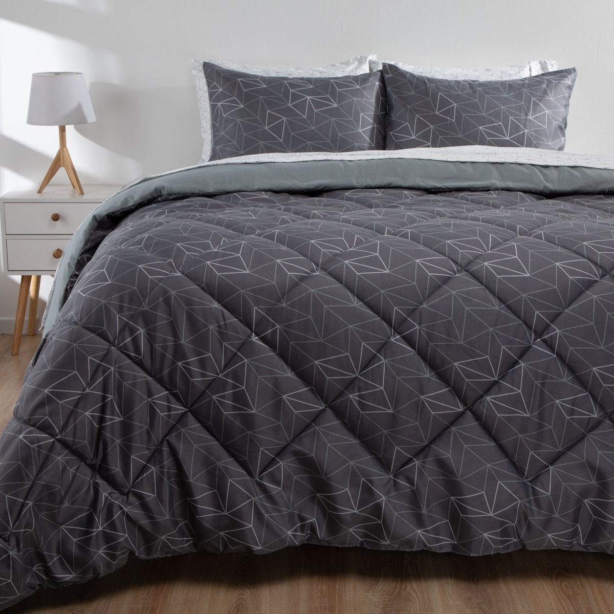 AMBIENTA - Juego De Cama Turvi: Plumón+ Sábanas+ Fundas de Almohada Ambienta