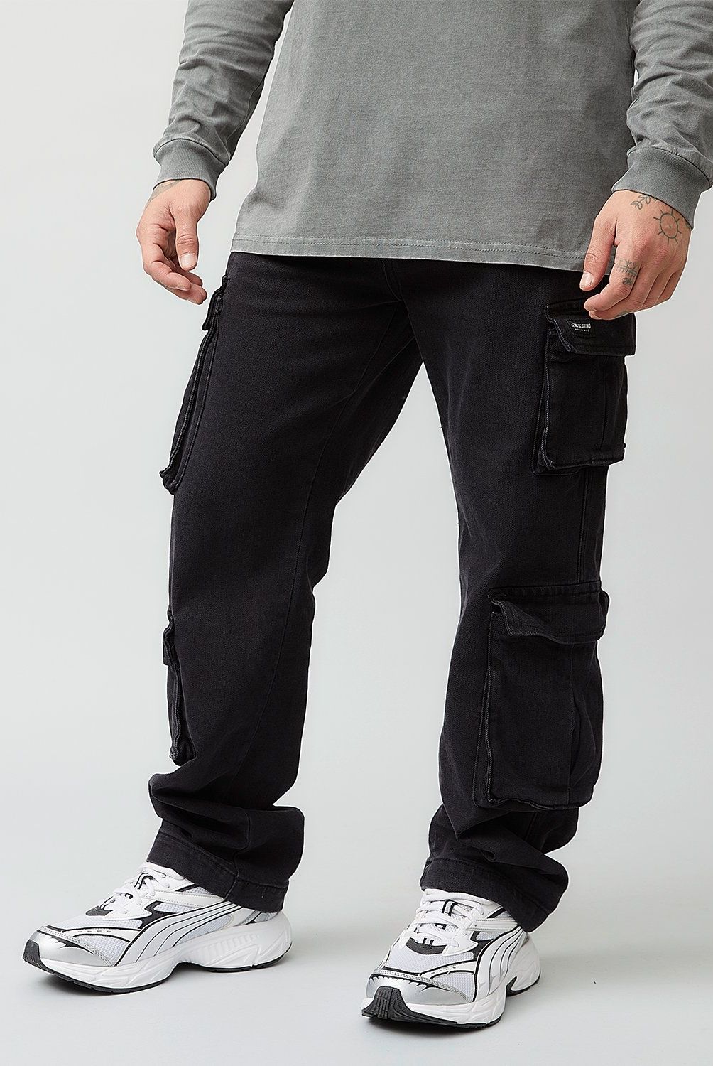 AMERICANINO - Jeans Cargo Straight Americanino Hombre Algodón Multipocket