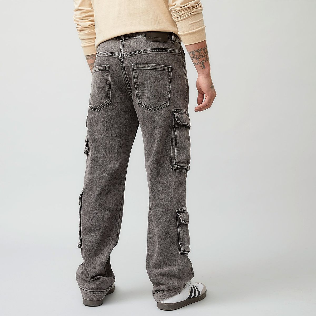 AMERICANINO - Jeans Cargo Straight Americanino Hombre Algodón Multipocket