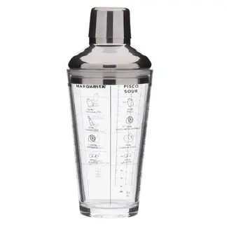 BASEMENT HOME - Cocktelera Medidas 480 ml Black Bar Acero Inoxidable
