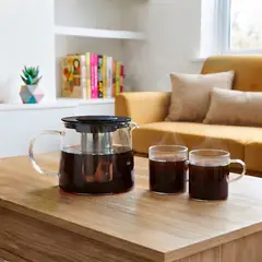 MICA - Set Tetera 450 ml + 2 Tazas Vidrio 300 ml All Day
