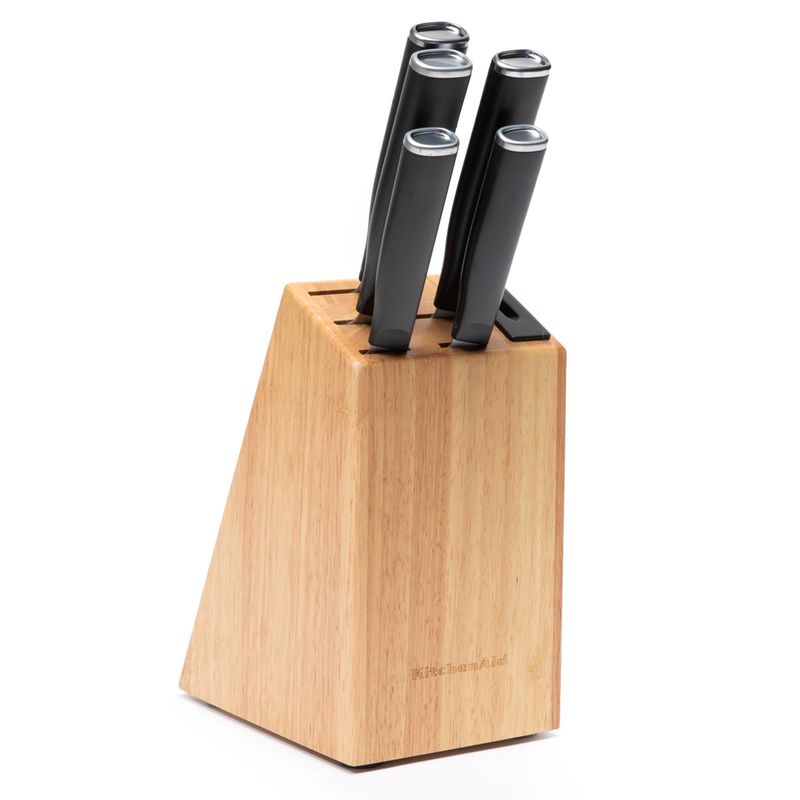 KITCHENAID - Set 5 Cuchillos + Taco con Afilador Kitchenaid