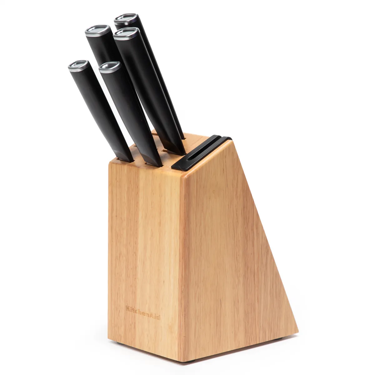 KITCHENAID - Set 5 Cuchillos + Taco con Afilador Kitchenaid