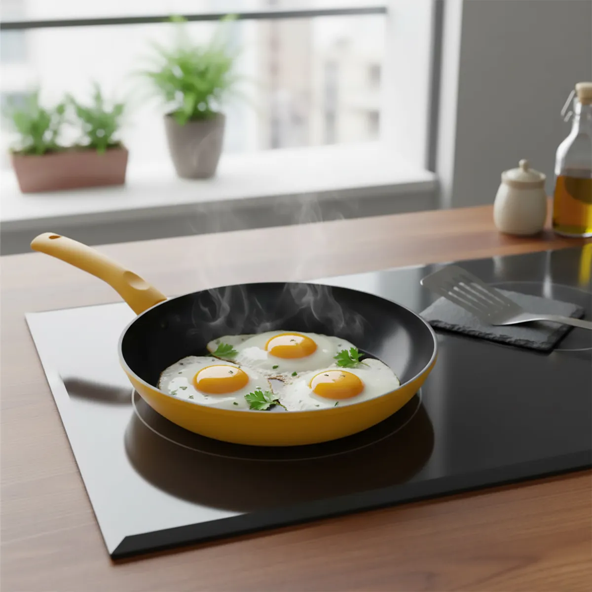 WURDEN - Sartén 28 Cm Cerámica Amarillo Wurden