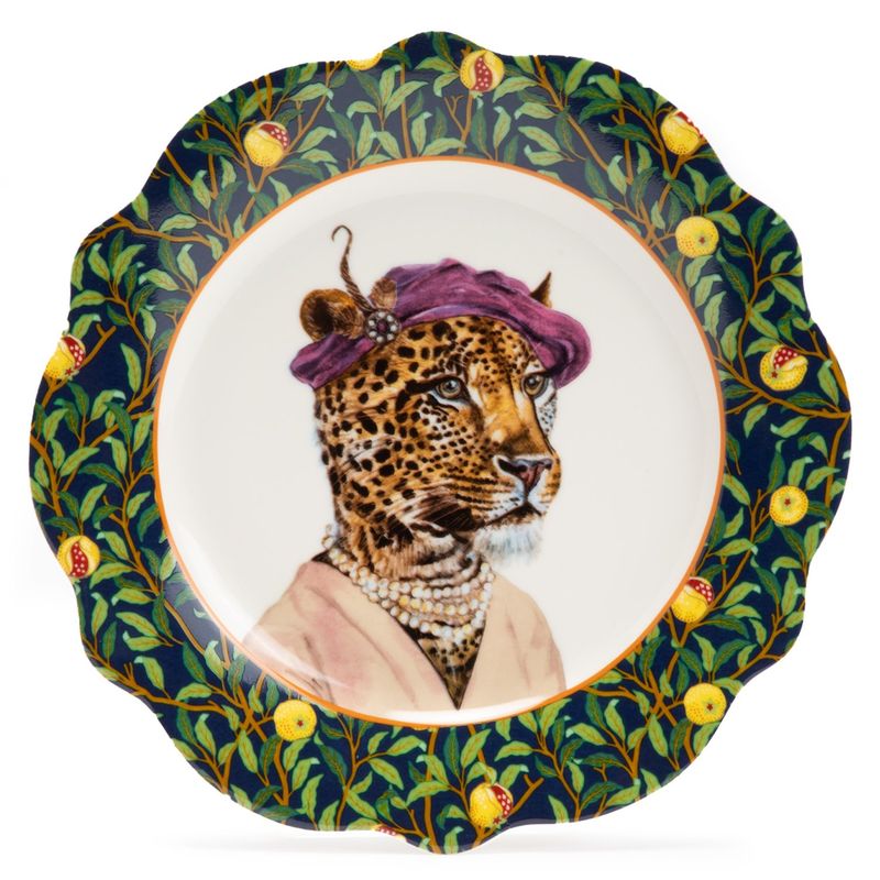 ROBERTA ALLEN - Plato Postre Tigre 21 Cm Market Bloom Roberta Allen