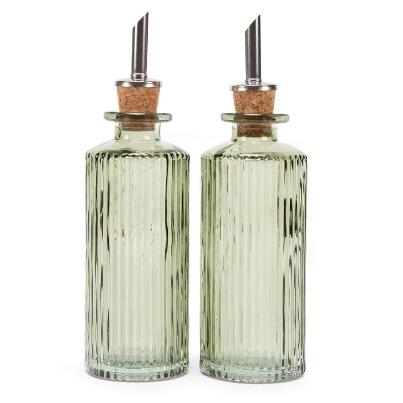 ROBERTA ALLEN - Set 2 Alcuzas Vidrio Labrado Verde 180 ml Roberta Allen