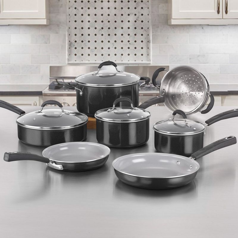 CUISINART - Batería de Cocina 11 Piezas Cerámica Cuisinart
