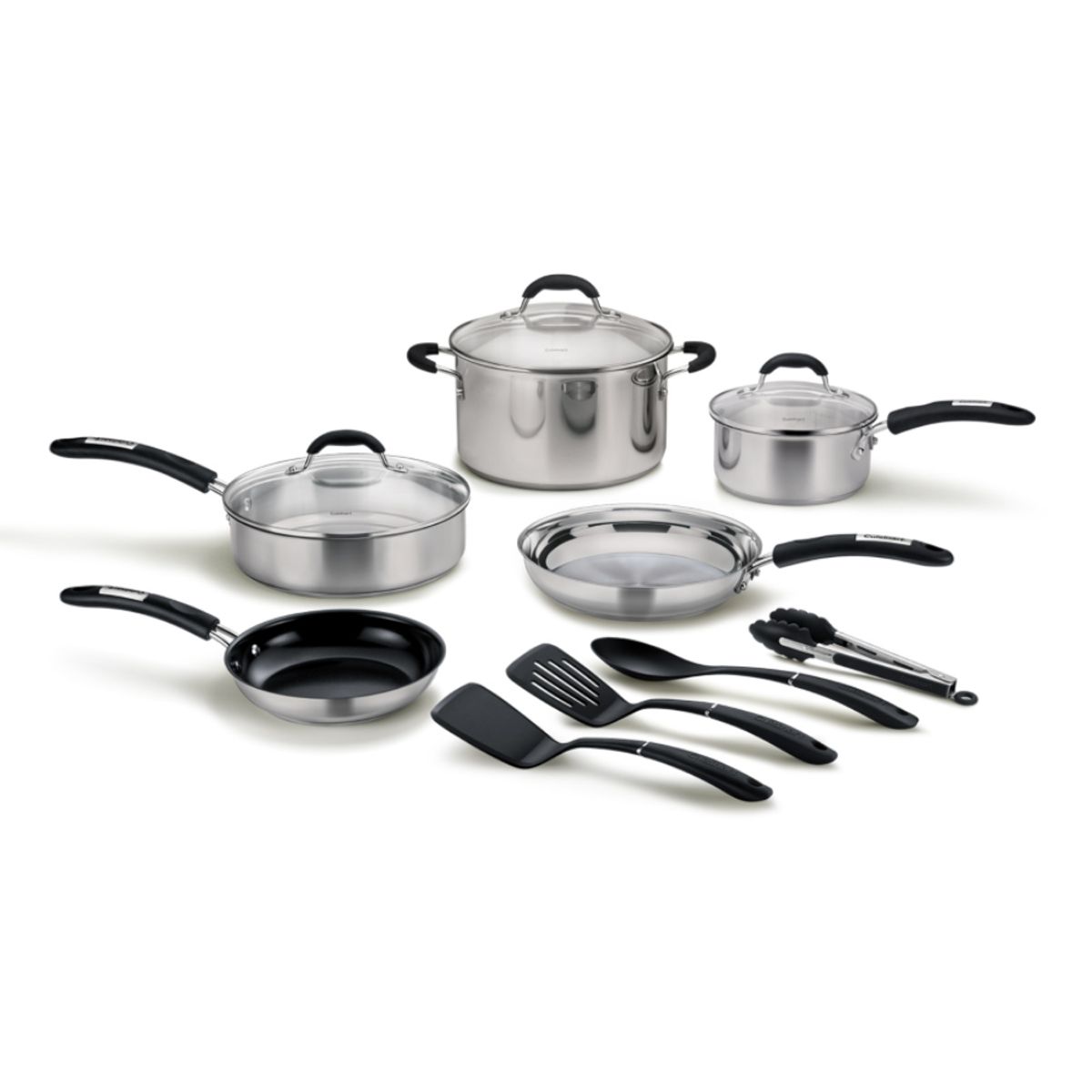 CUISINART - Batería De Cocina 12 Piezas Acero Inoxidable Cuisinart