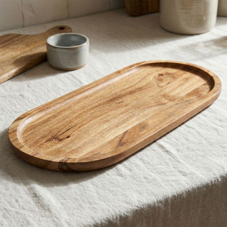 CASA CANTABRIA Fuente 51x20 cm Acacia