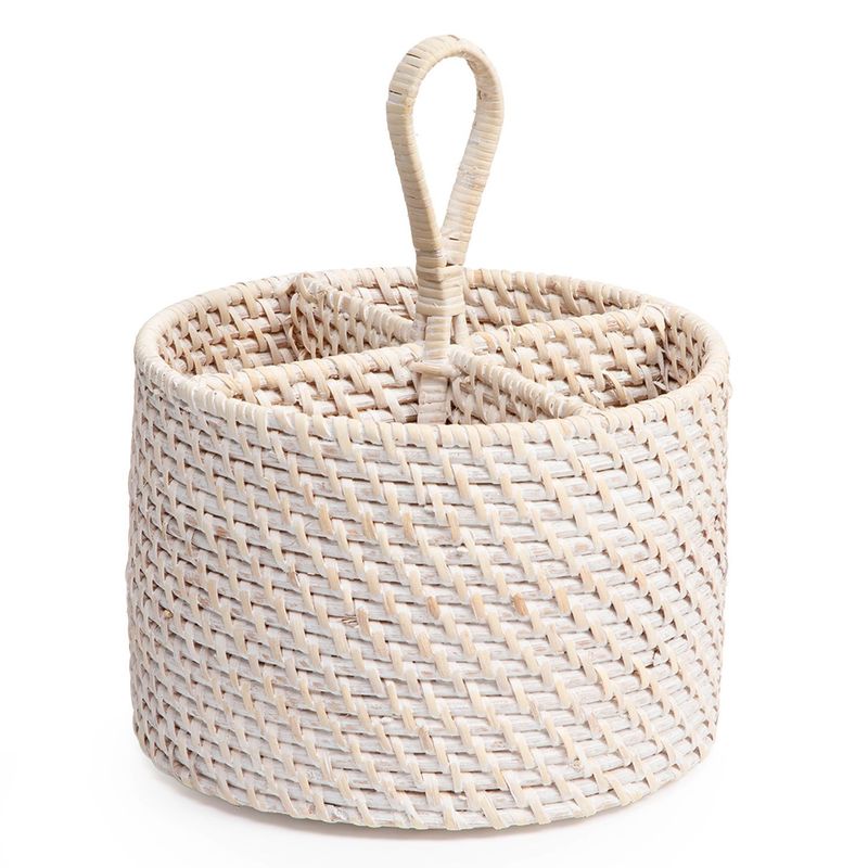 CASA CANTABRIA - Porta Cubiertos 20x14 cm Rattan Casa Cantabria