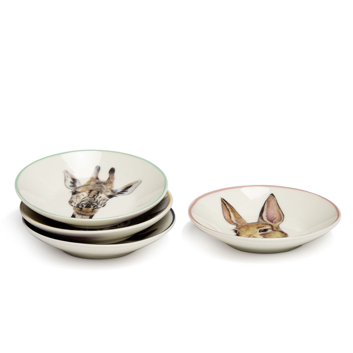 ROBERTA ALLEN - Set 4 Platos Animales 10 Cm Market Bloom Roberta Allen