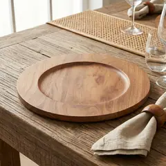 CASA CANTABRIA - Plato Base Charger 35 cm Acacia