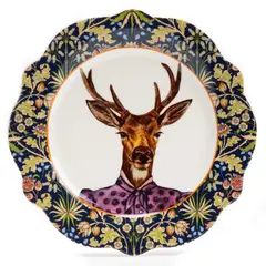 ROBERTA ALLEN - Plato Postre Ciervo 21 cm Market Bloom