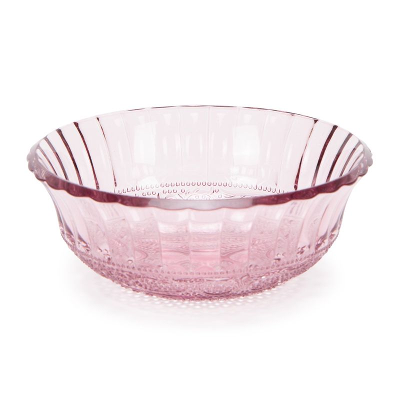 ROBERTA ALLEN - Set 4 Bowl Vidrio Labrado Rosado 370Ml Roberta Allen