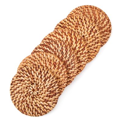 Imagen 2 del producto Set 6 Posavasos Rattan 10x10 cm