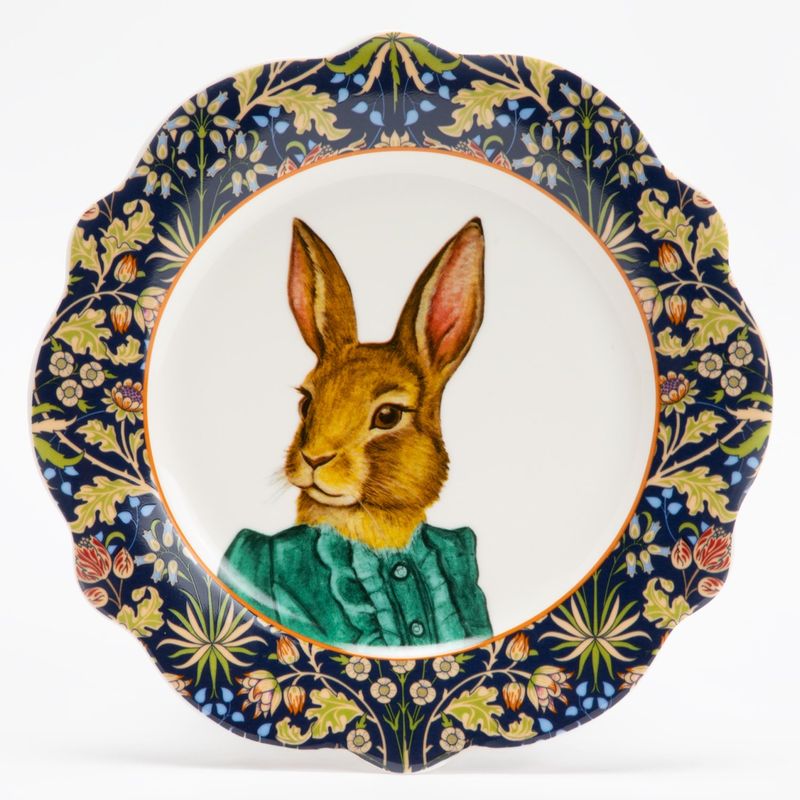 ROBERTA ALLEN - Plato Postre Conejo 21 Cm Market Bloom Roberta Allen