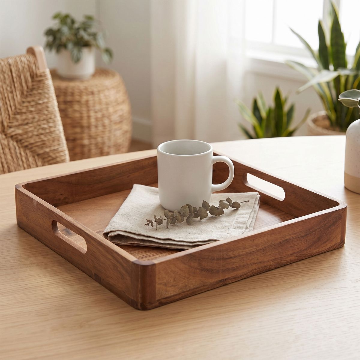CASA CANTABRIA - Bandeja 38X38 Cm Acacia Casa Cantabria