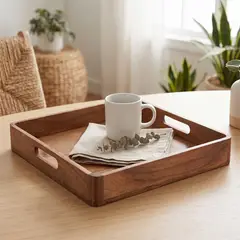 CASA CANTABRIA - Bandeja 38X38 Cm Acacia