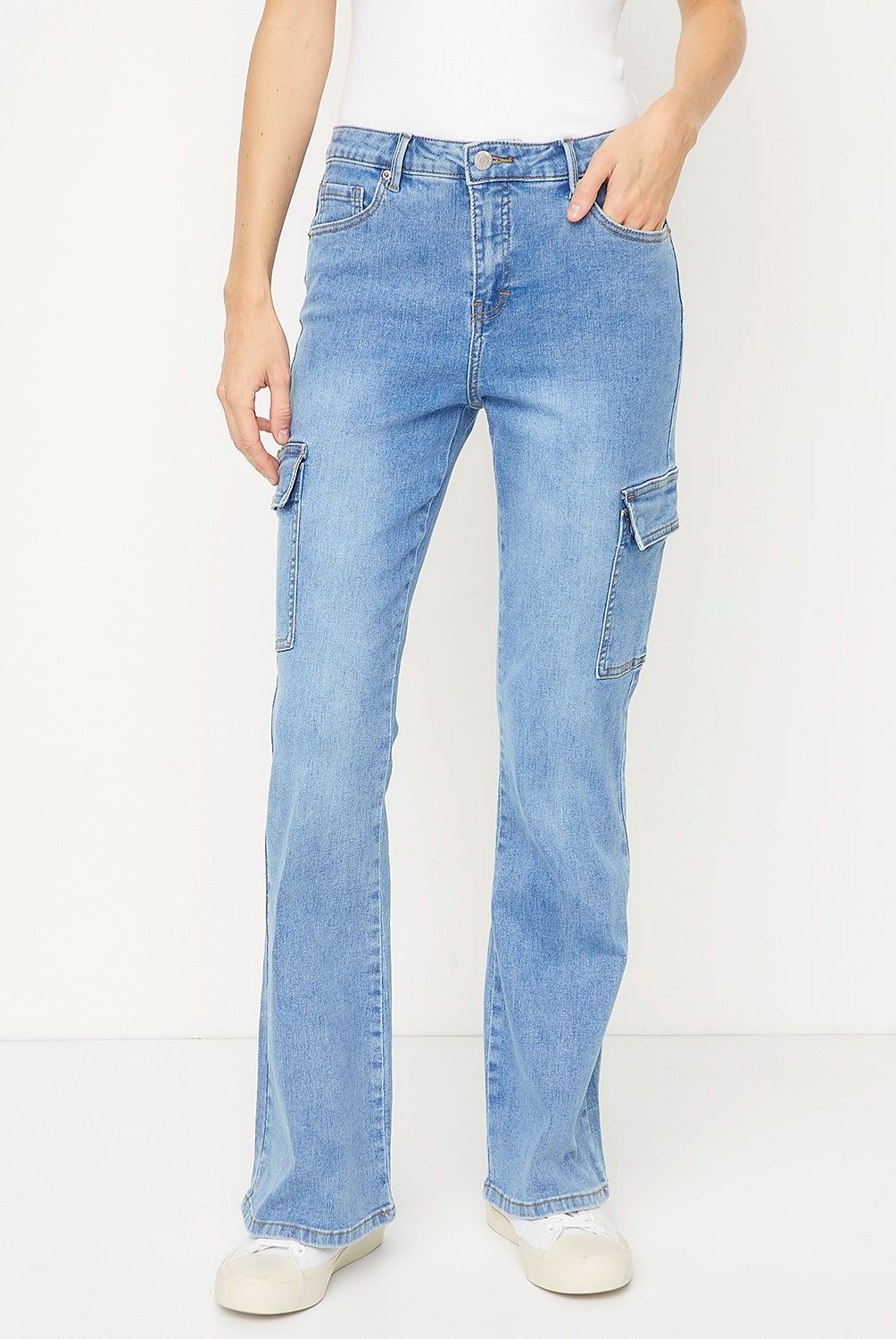 UNIVERSITY CLUB - Jeans Flare Tiro Alto Mujer University Club