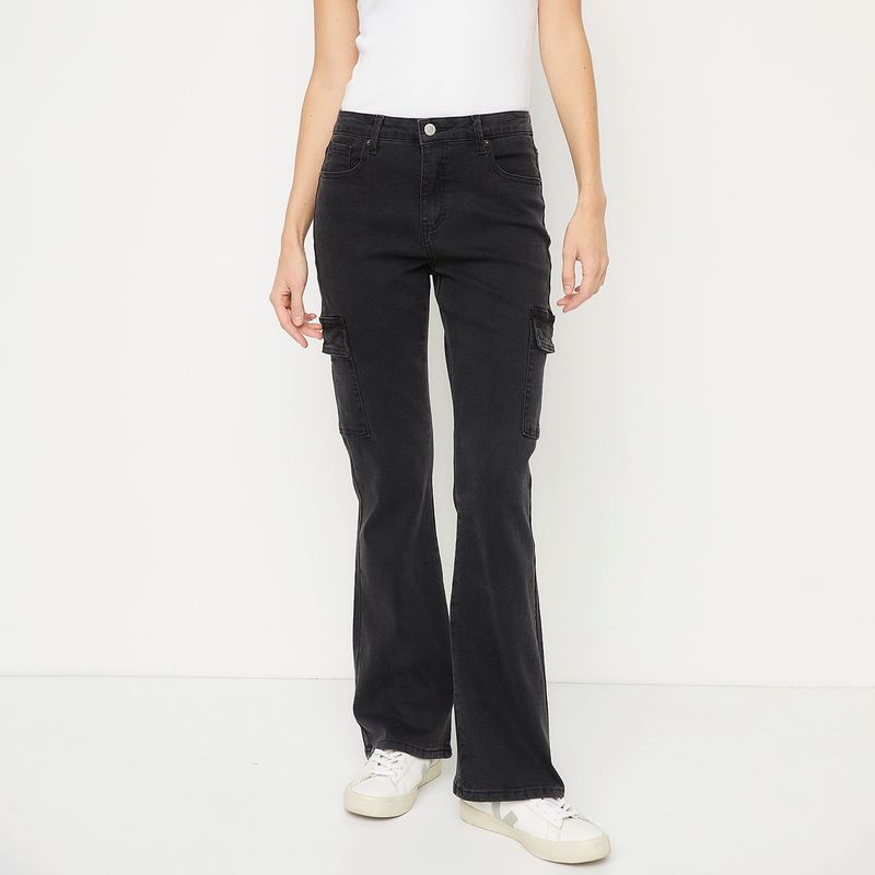 UNIVERSITY CLUB - Jeans Flare Tiro Alto Mujer University Club