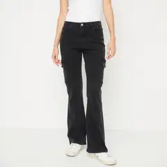 UNIVERSITY CLUB - Jeans Flare Tiro Alto Mujer