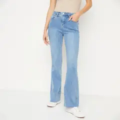 UNIVERSITY CLUB - Jeans Flare Tiro Alto Mujer
