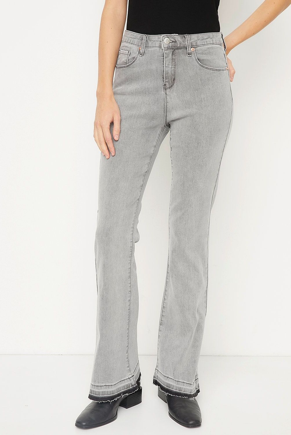 UNIVERSITY CLUB - Jeans Flare Tiro Alto Mujer University Club