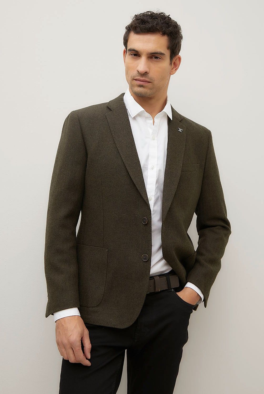 WOLF&HANK - Blazer de Lana Hombre Wolf&Hank Slim Fit