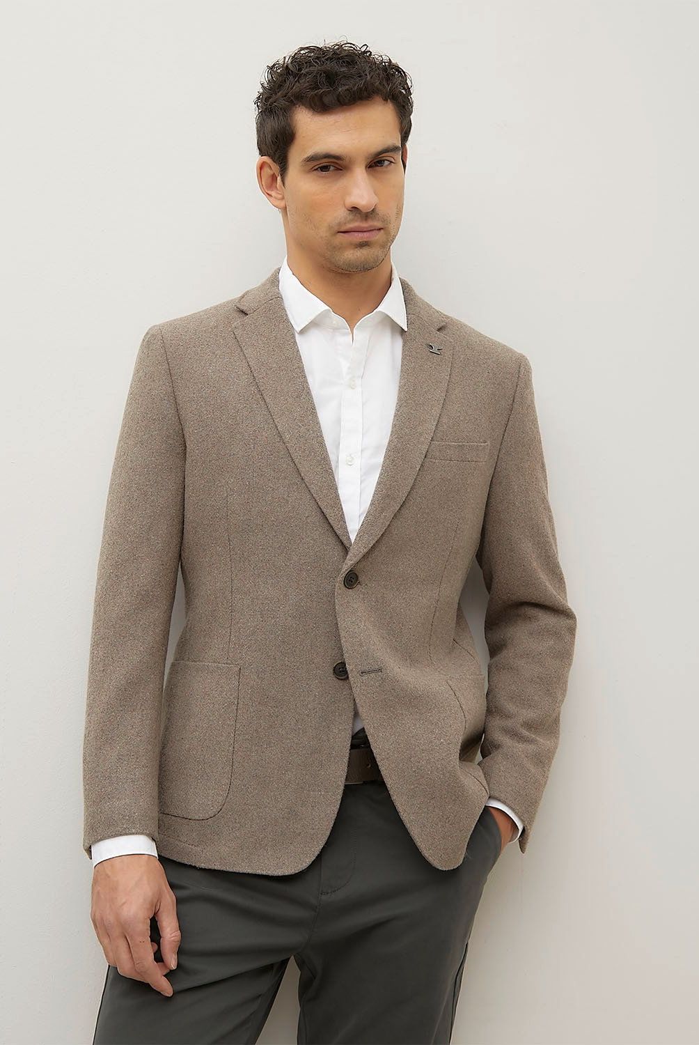 WOLF&HANK - Blazer de Lana Hombre Wolf&Hank Slim Fit