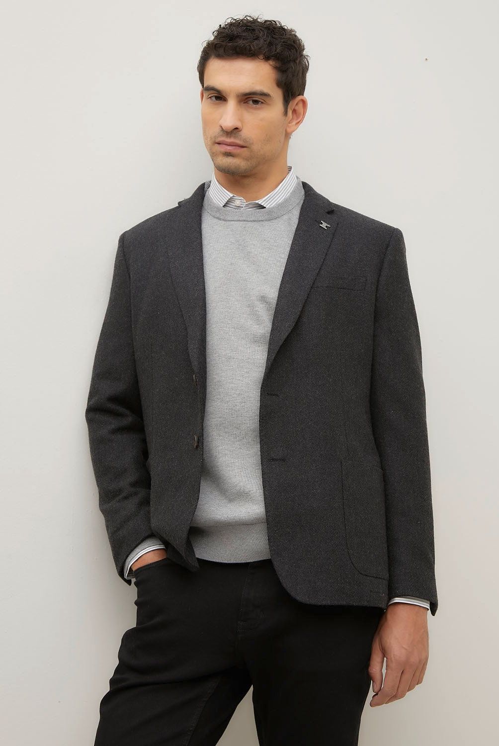 WOLF&HANK - Blazer de Lana Hombre Wolf&Hank Slim Fit