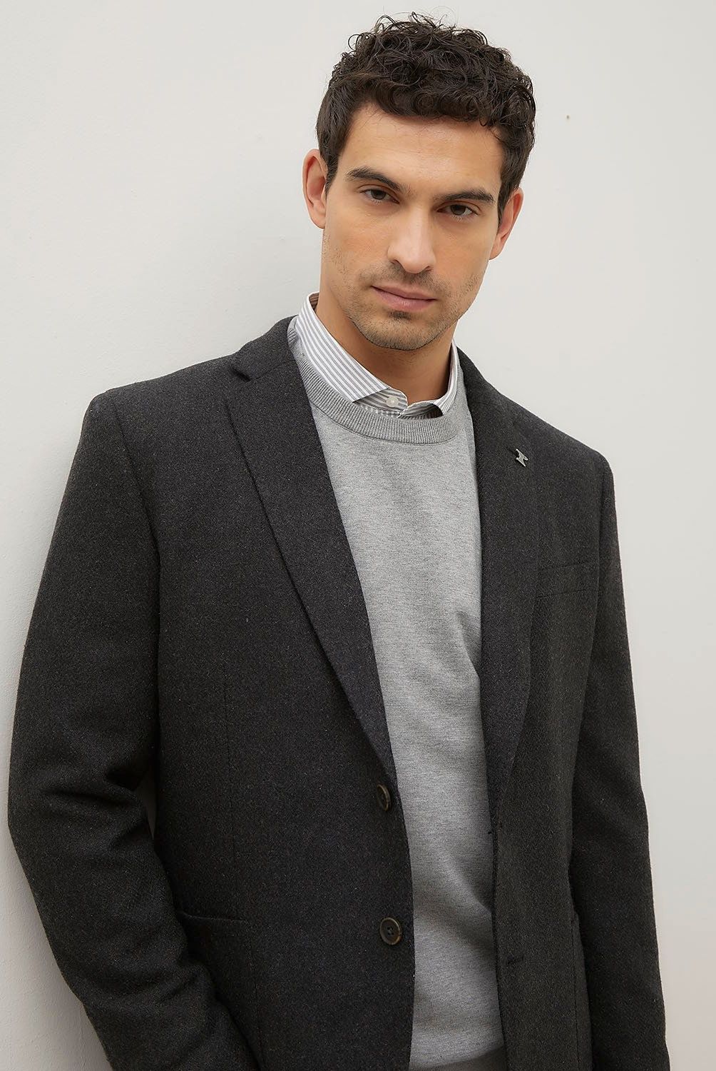 WOLF&HANK - Blazer de Lana Hombre Wolf&Hank Slim Fit
