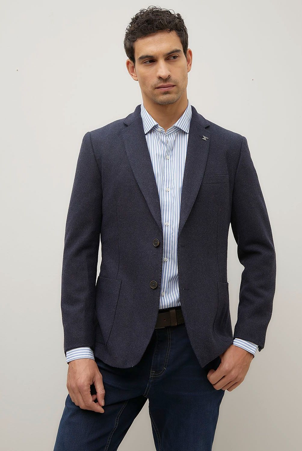 WOLF&HANK - Blazer de Lana Hombre Wolf&Hank Slim Fit
