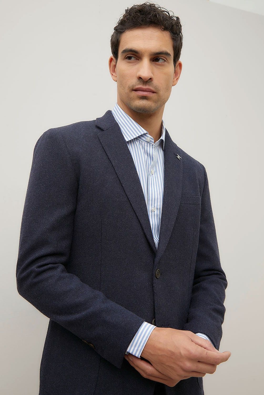 WOLF&HANK - Blazer de Lana Hombre Wolf&Hank Slim Fit