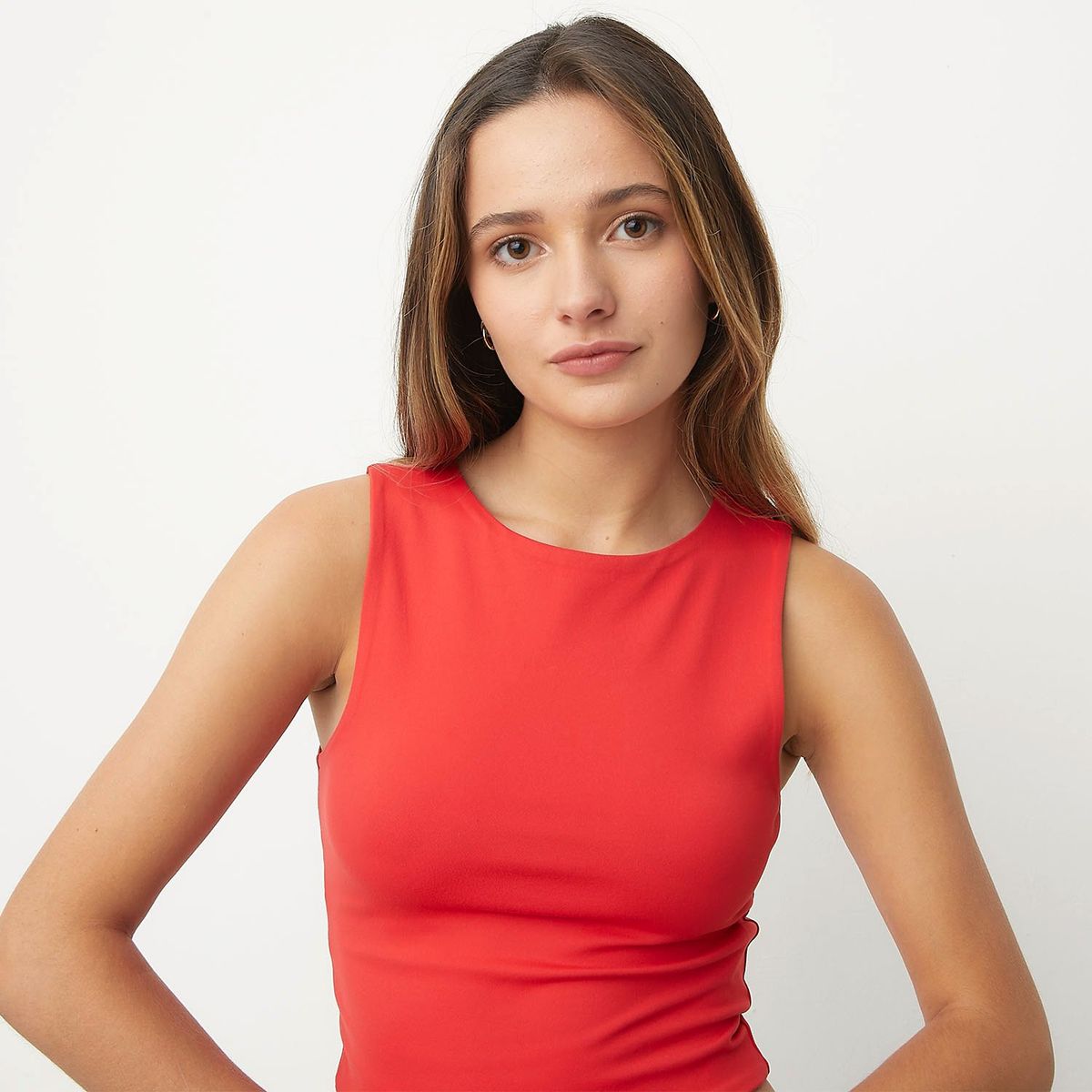 SYBILLA - Crop Top Sybilla Mujer Poliamida Sin Mangas Casual