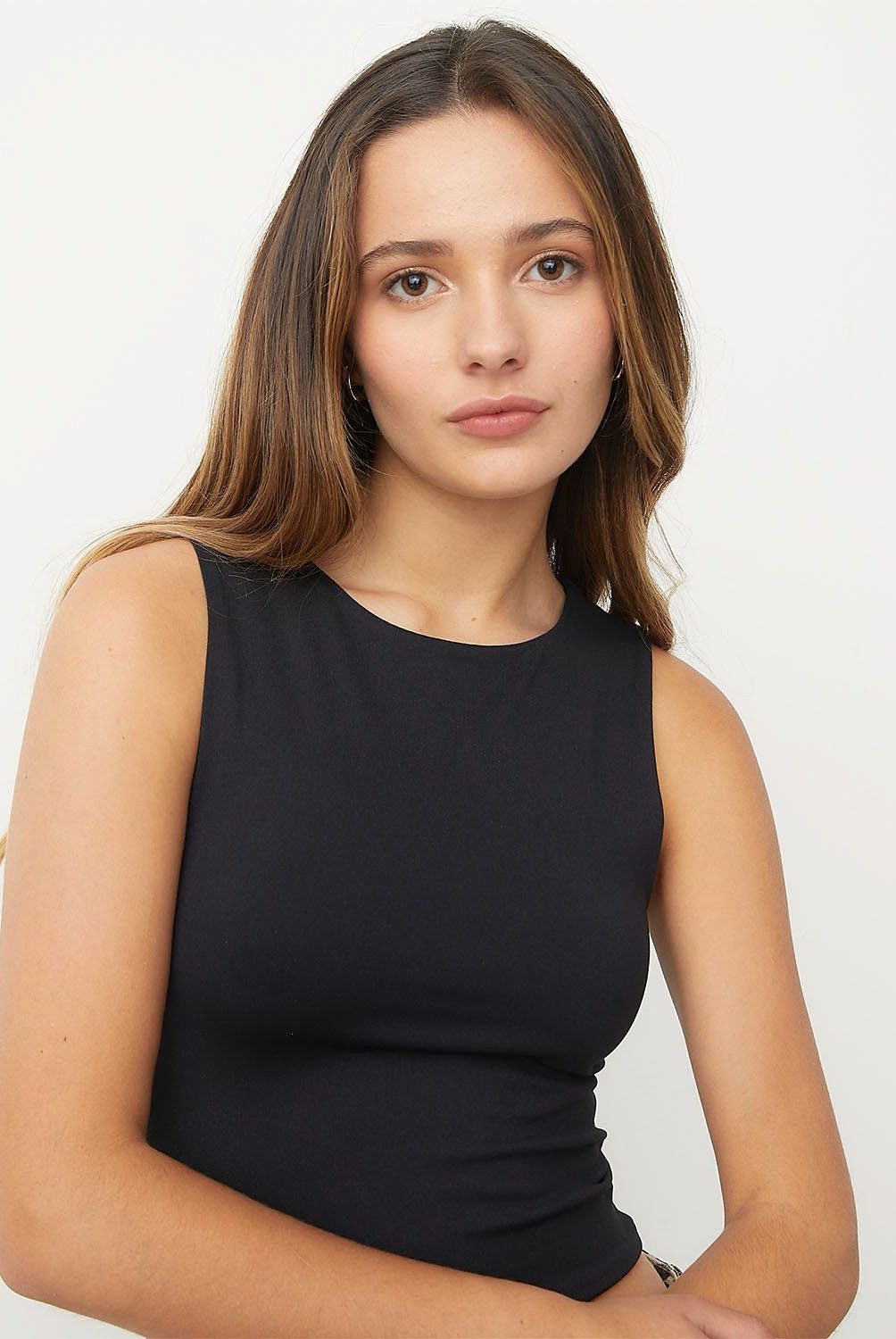 SYBILLA - Crop Top Sybilla Mujer Poliamida Sin Mangas Casual