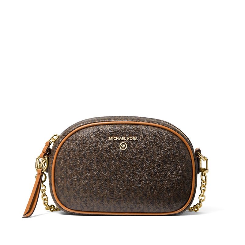 MICHAEL KORS - Cartera Michael Kors Marrón con Logo y Cadena