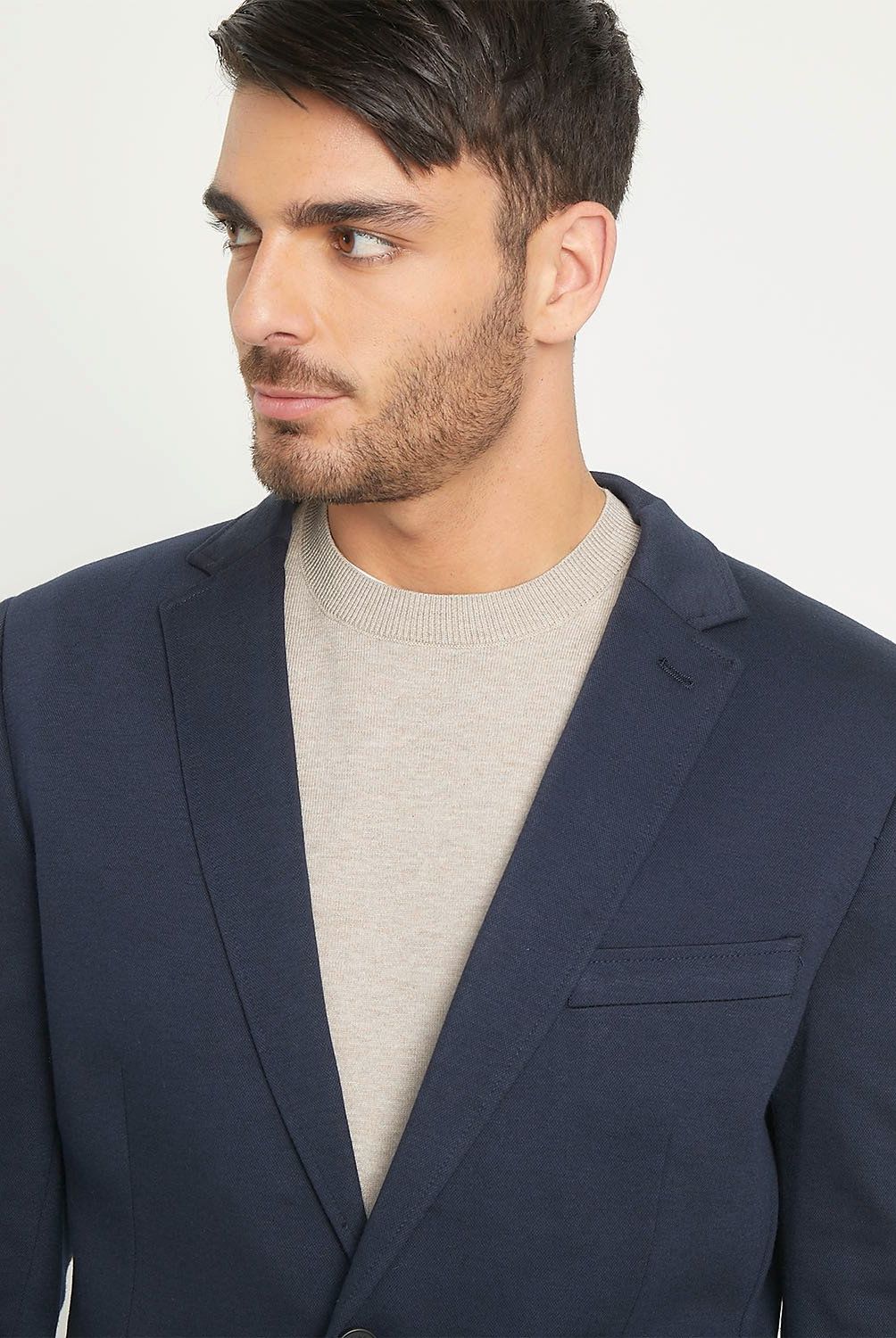 BASEMENT - Blazer Slim Fit Punto Hombre Basement