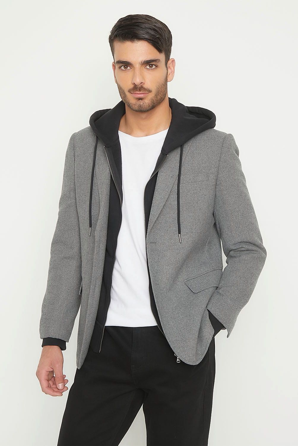 BASEMENT - Blazer Slim Fit Paño Hombre Basement