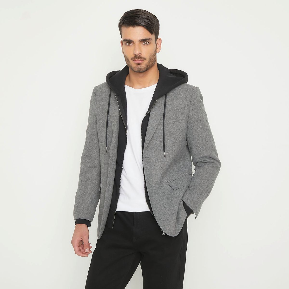 BASEMENT - Blazer Slim Fit Paño Hombre Basement