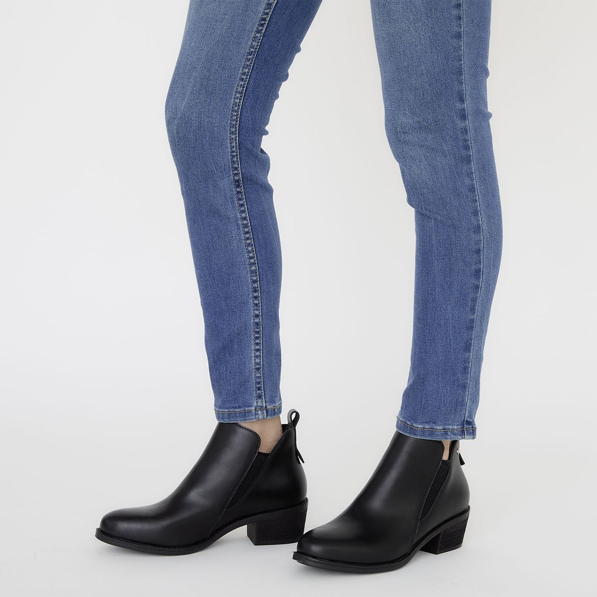 APOLOGY - Botín Mujer Cuero Negro Apology