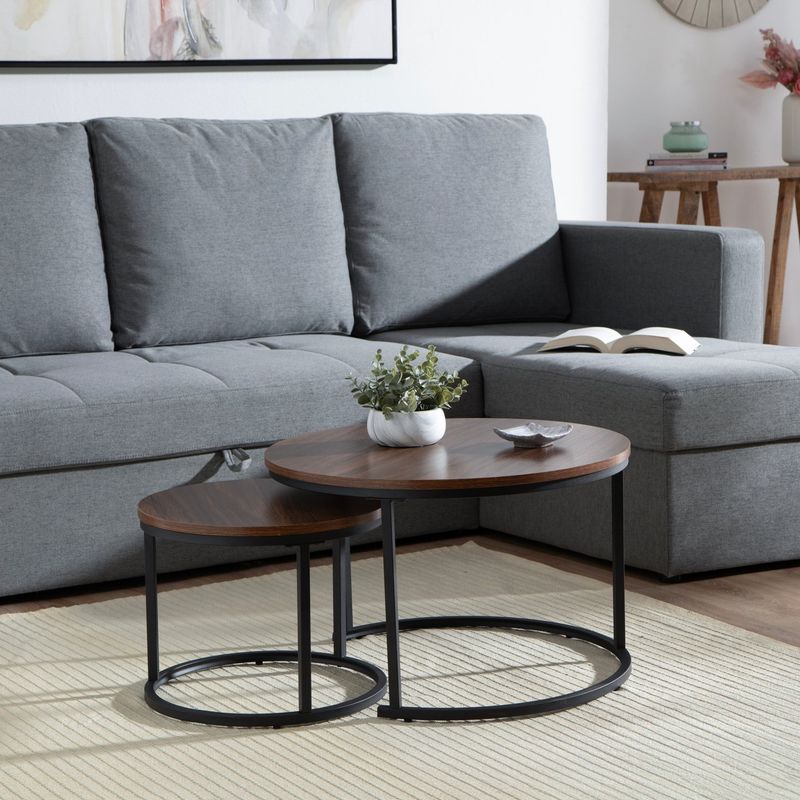 MICA - SET 2 MESAS DE CENTRO RED NEW SPIRO