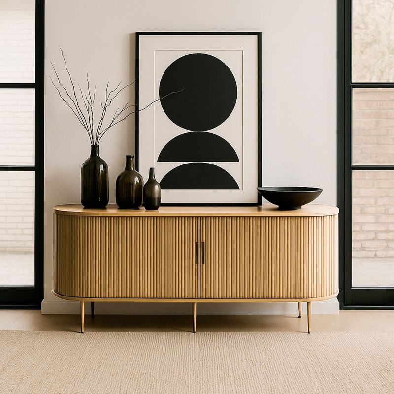 BASEMENT HOME - Buffet Basement Home Nola 2 Puertas MDF Estilo Moderno