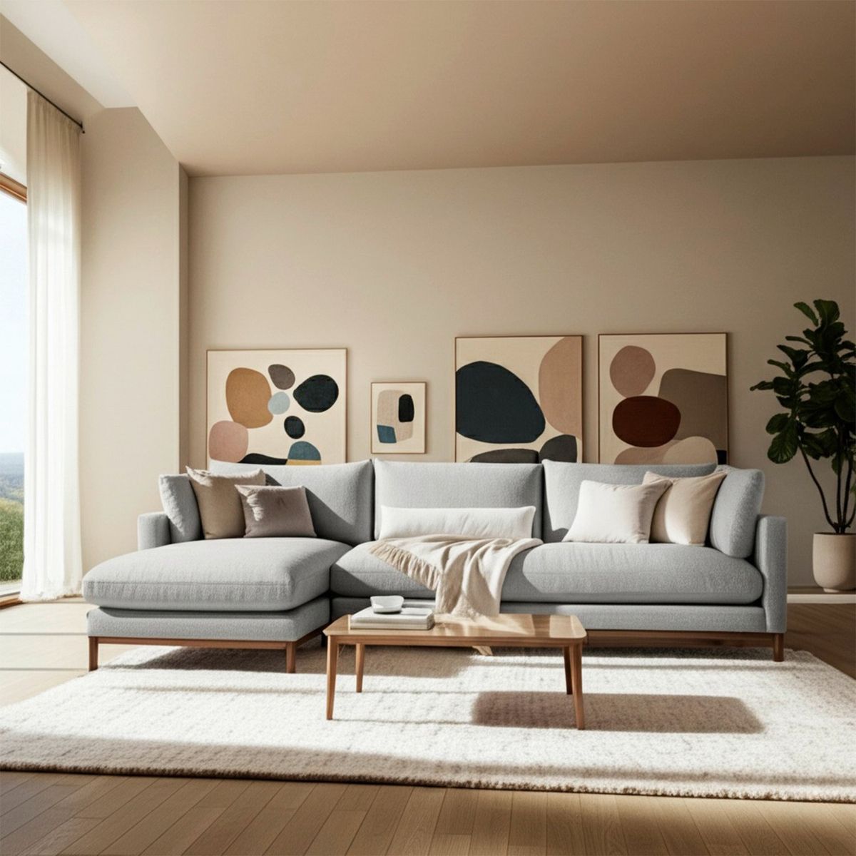 BASEMENT HOME - Sofá Seccional Izquierdo Toronto 3 Cuerpos Basement Home