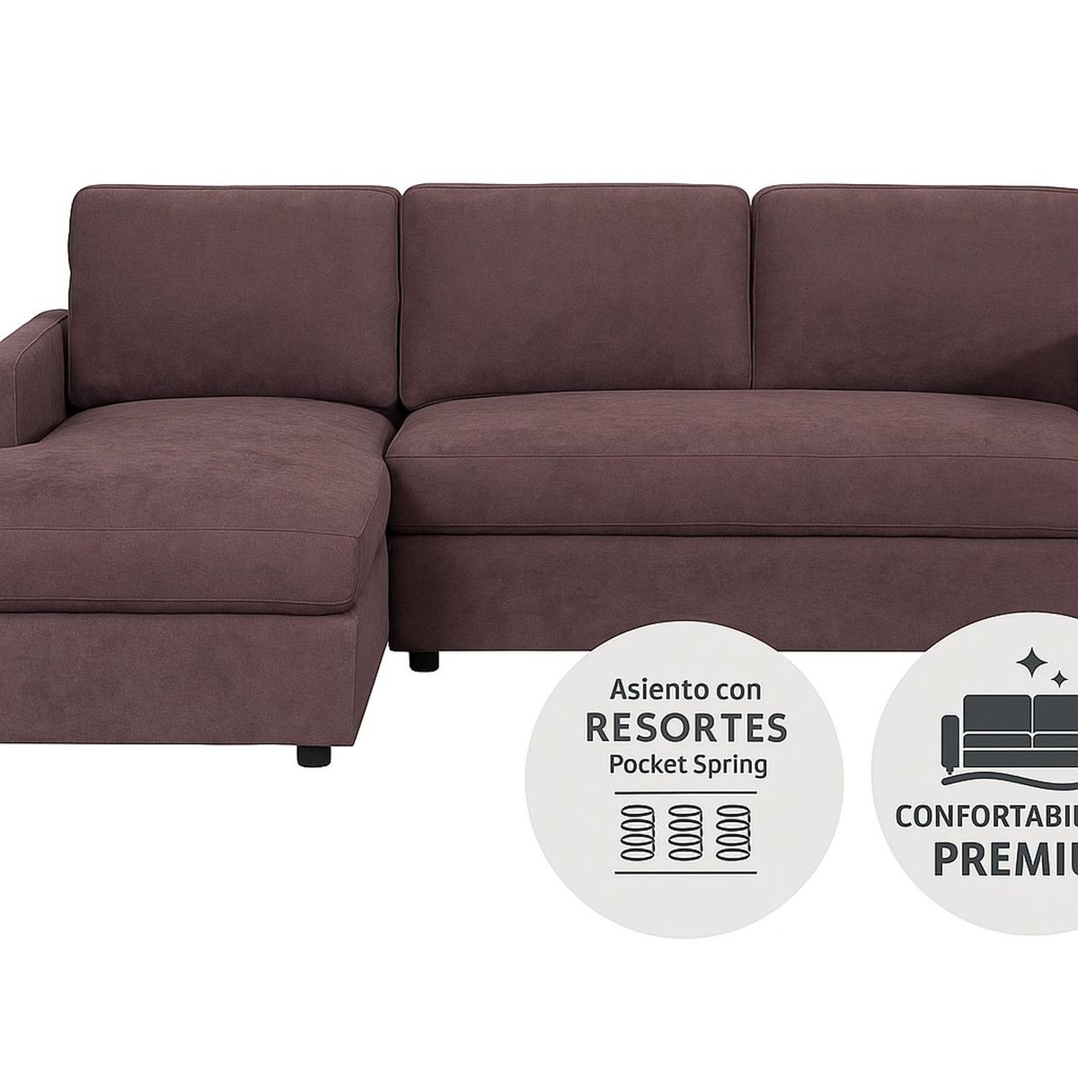 MICA - Sofá Seccional Izquierdo Stark Mica