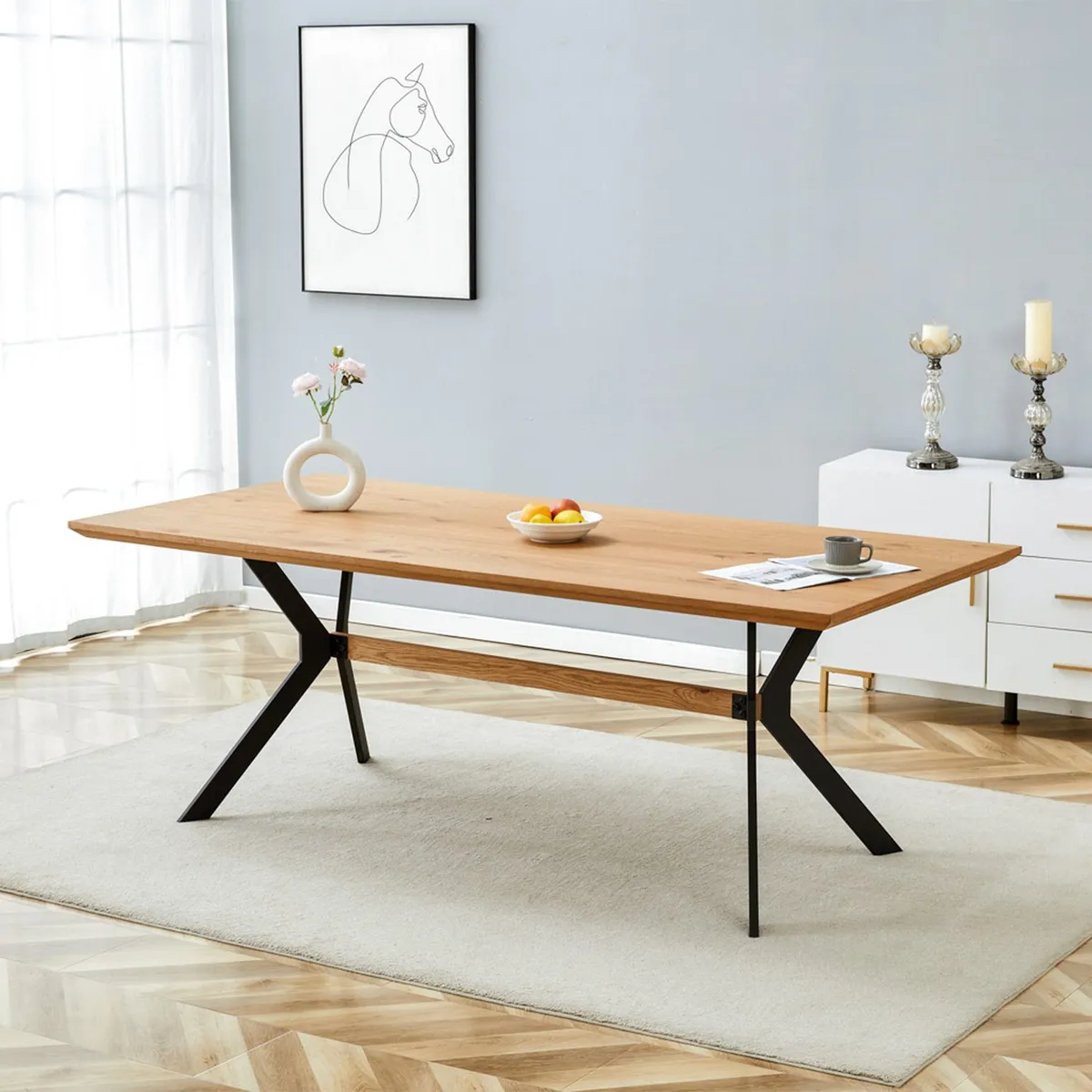 BASEMENT HOME - Mesa De Comedor Eliot Rectangular 210 cm Basement Home